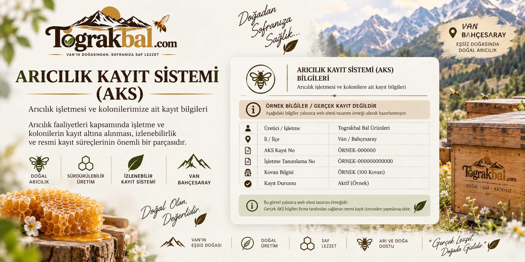 Arıcılık Kayıt Sistemi Belgesi